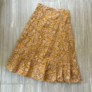 Vintage opt patterned midi skirt Y2K era 💝 100% cotton